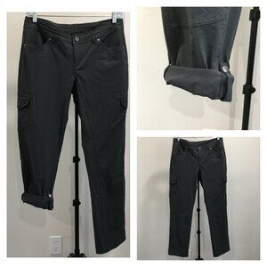 KUHL Dark Gray Adjustable Leg Flap Pockets Drawstring Waist Hiking Active Pant